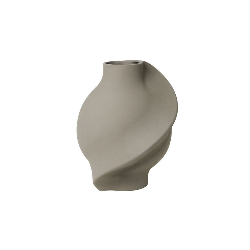 LOUISE ROE Ceramic Pirout 01 Vase, Sanded Grey