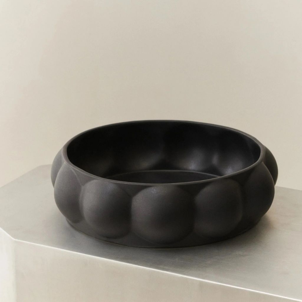 LOUISE ROE Ceremic Balloon Tray 07, Ink Black