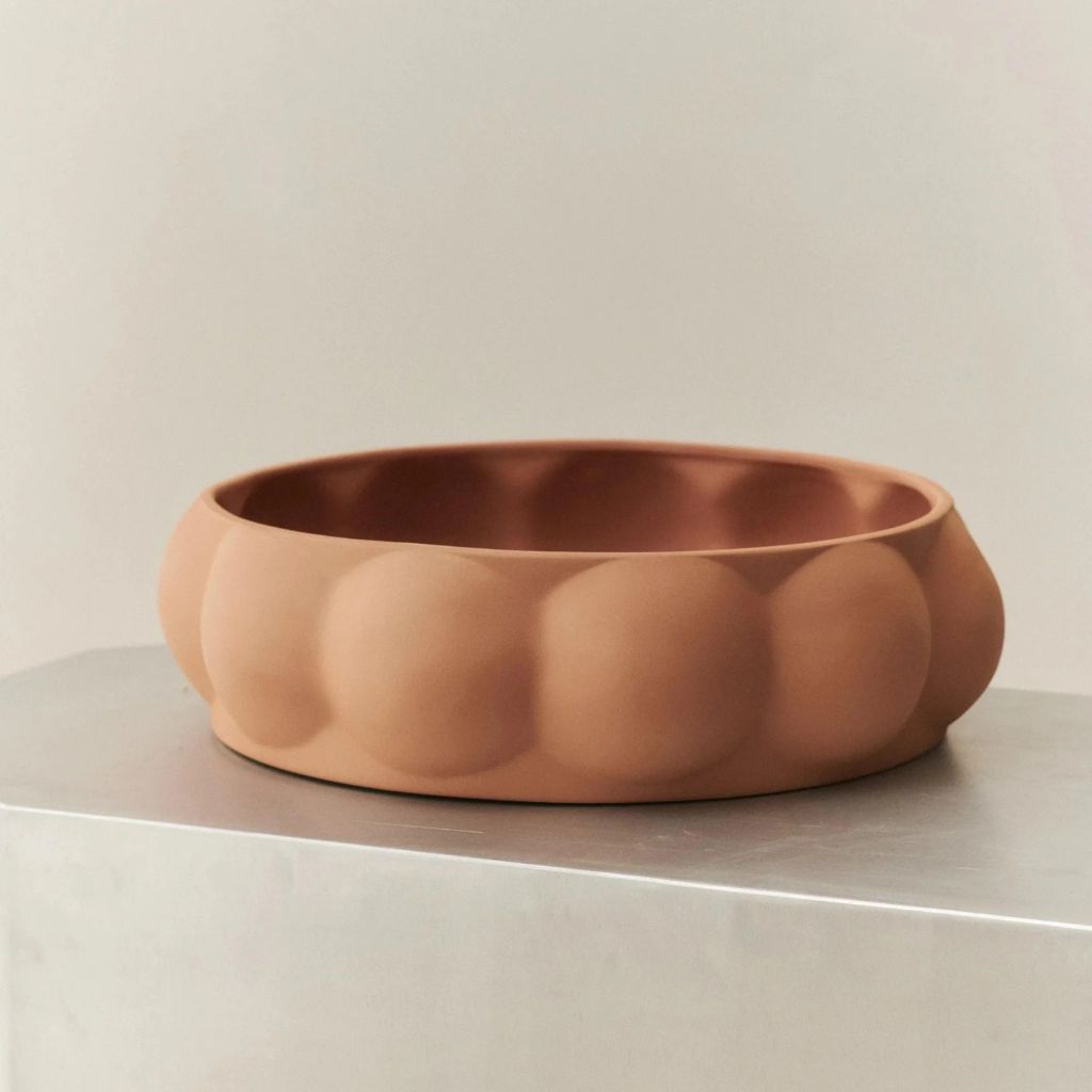 LOUISE ROE Keramik Balloon Tray 07, Sanded Ocher
