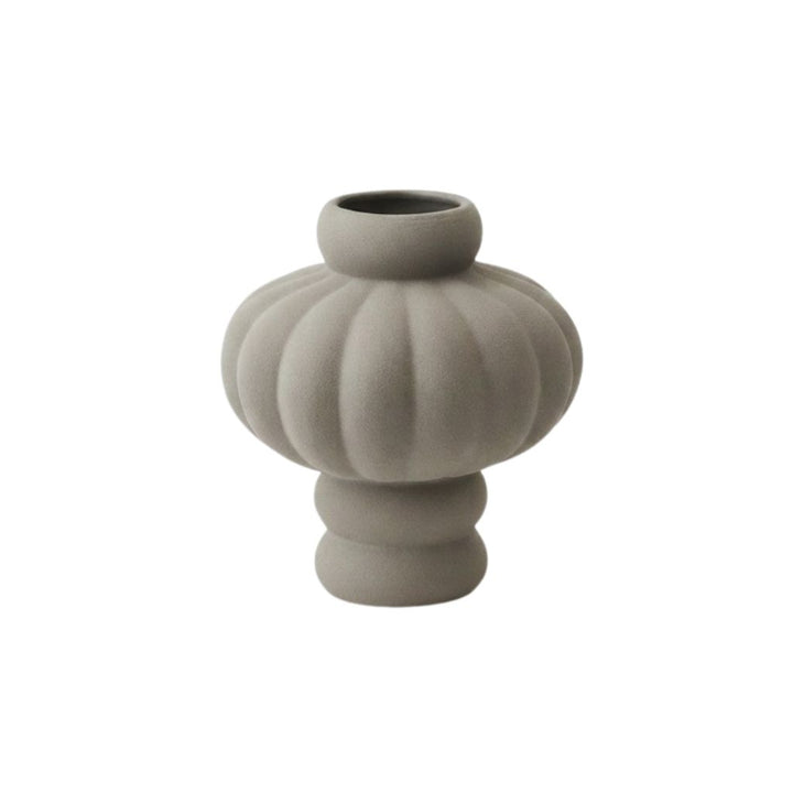 LOUISE ROE Ceremic Balloon Vase 02, Sanded Grey