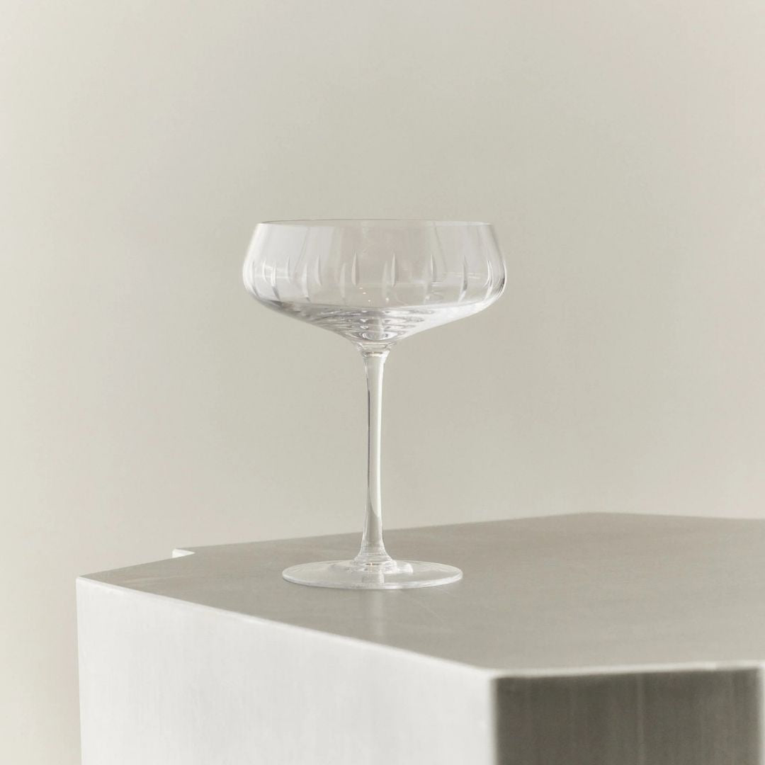 LOUISE ROE Champagne Coupe Single Cut, Clear