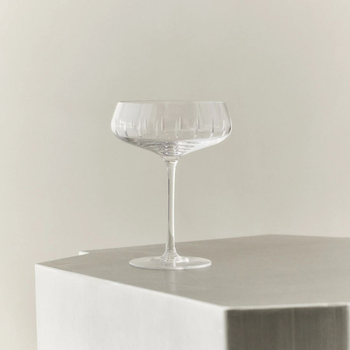 LOUISE ROE Champagne Coupe Single Cut, Clear