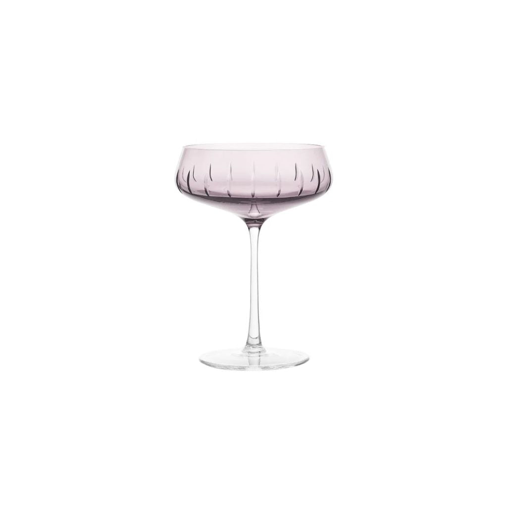 LOUISE ROE Champagnerglas Single Cut, Rose