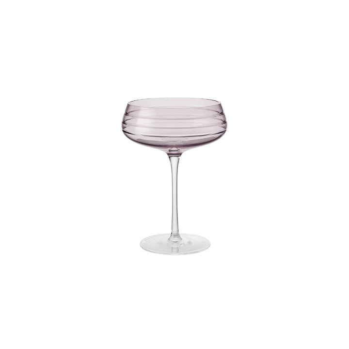 LOUISE ROE Champagnerglas Triple Cut, Rosa