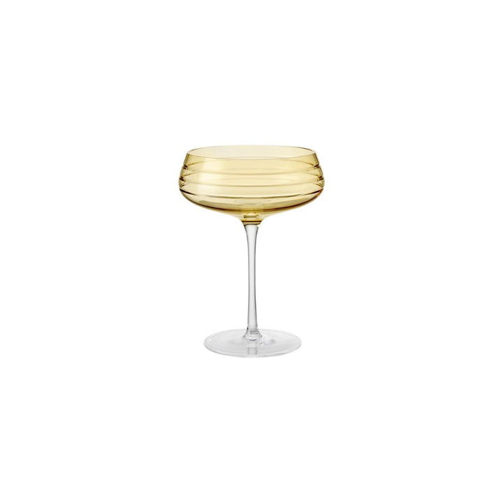 LOUISE ROE Champagne Coupe Triple Cut, Amber