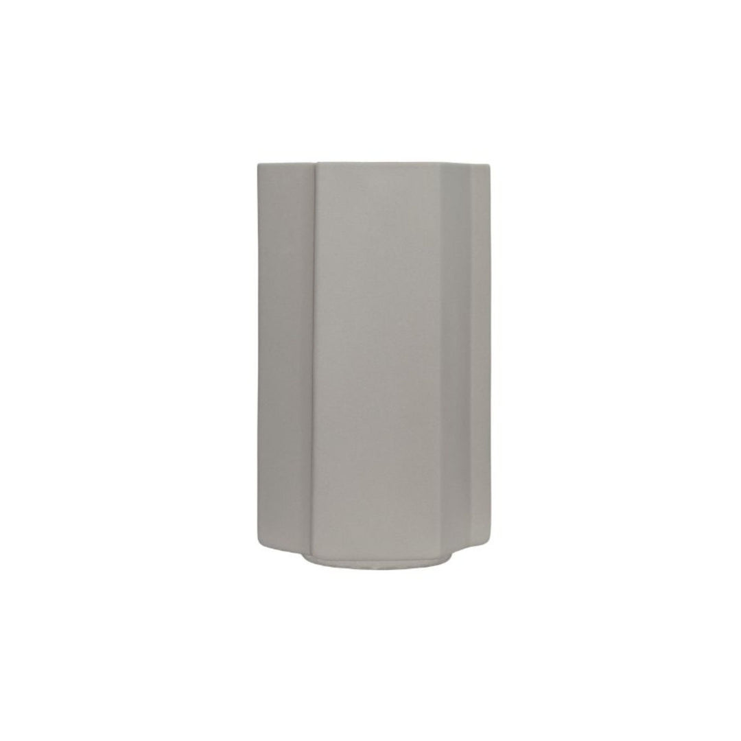 LOUISE ROE Funki Vase Asymmetric, Sanded Grey