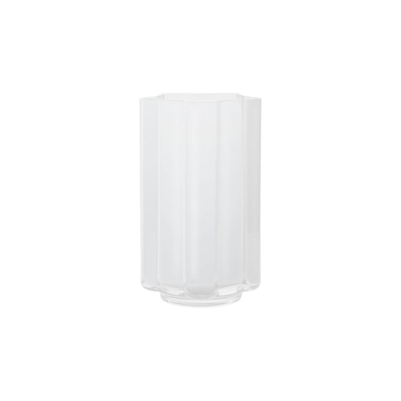 LOUISE ROE Funki Vase Rounded, Opal White