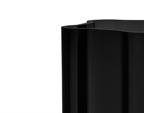 LOUISE ROE Funki Vase Rounded, Black