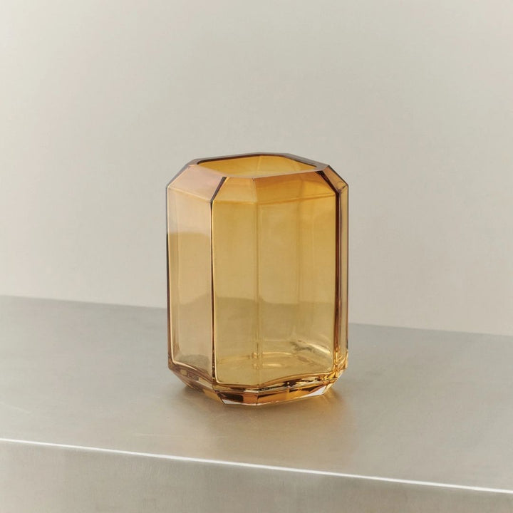 LOUISE ROE Vase Medium H20, Bernstein
