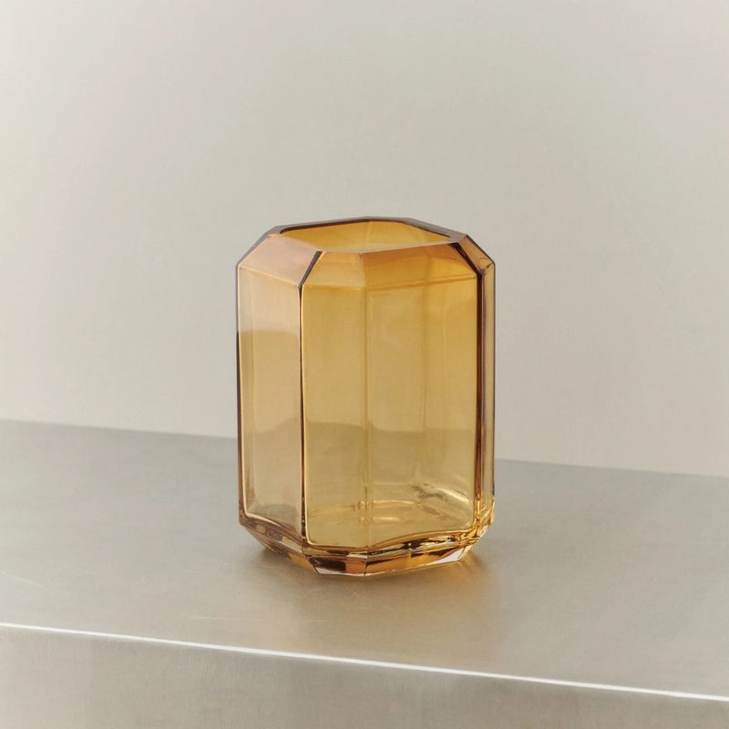 LOUISE ROE Jewel Vase Medium H20, Amber