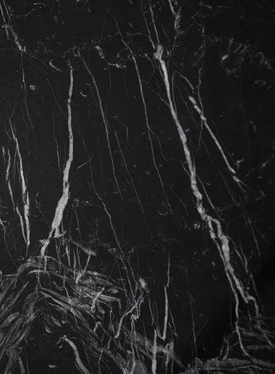 LOUISE ROE Roundabout Spisebord Ø140, Sort Nero Marquina marmor/Sort
