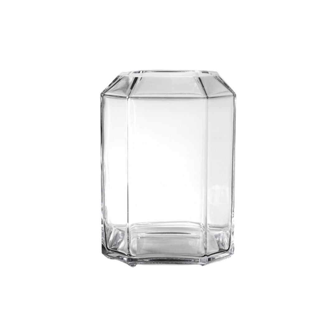 LOUISE ROE Jewel Vase Giant H26, Clear