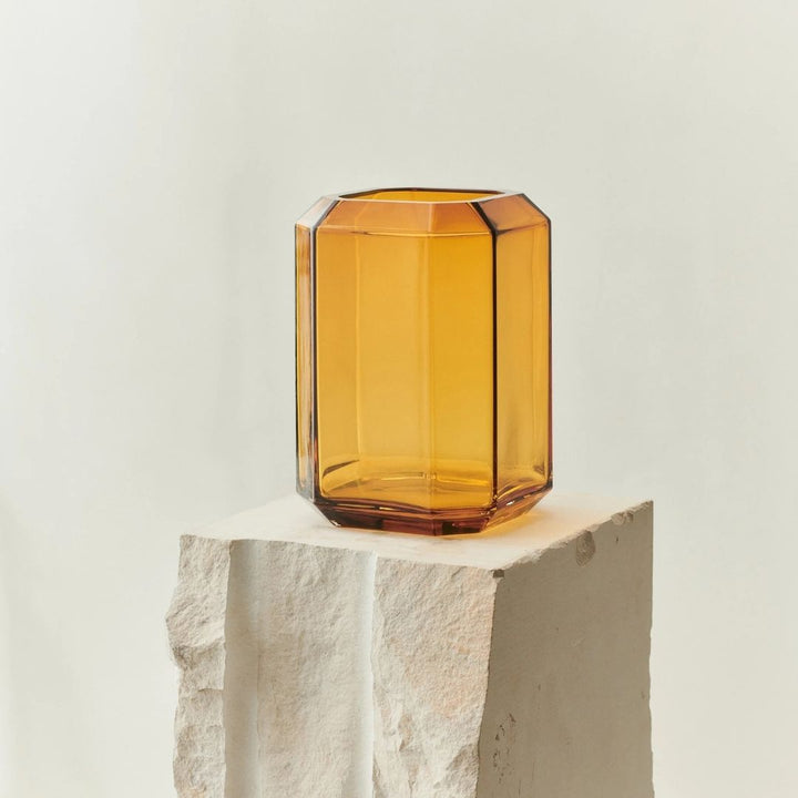 LOUISE ROE Jewel Vase Giant H26, Amber