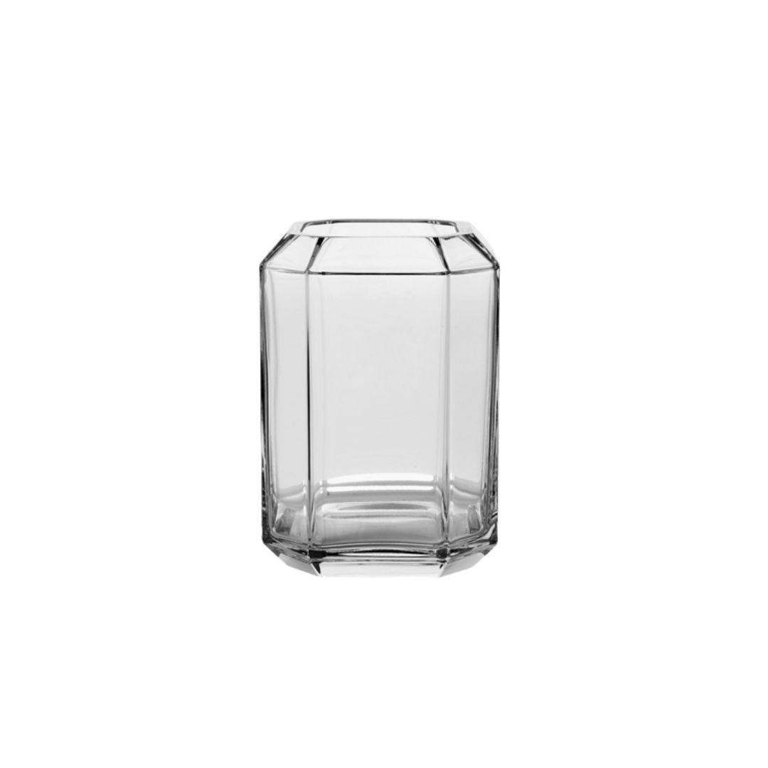 LOUISE ROE Jewel Vase Medium H20, Clear