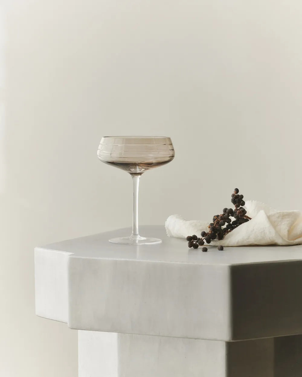 Champagnerglas, Rauch