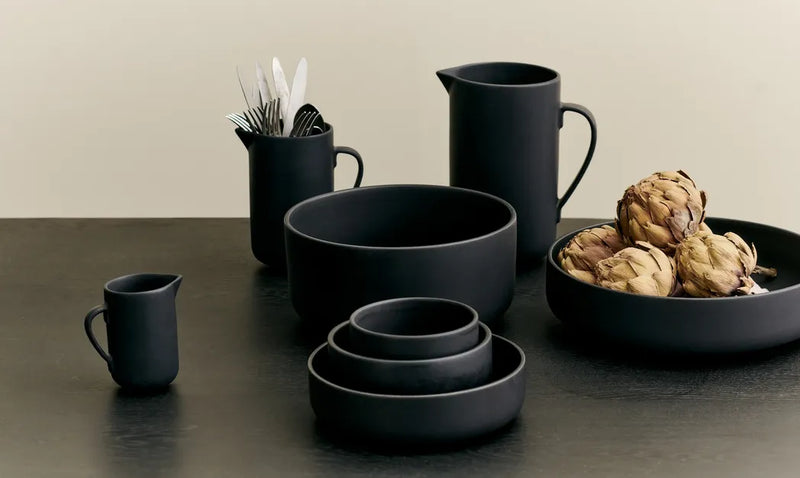 LOUISE ROE Ceramic PISU 06 Skål, Ink Black