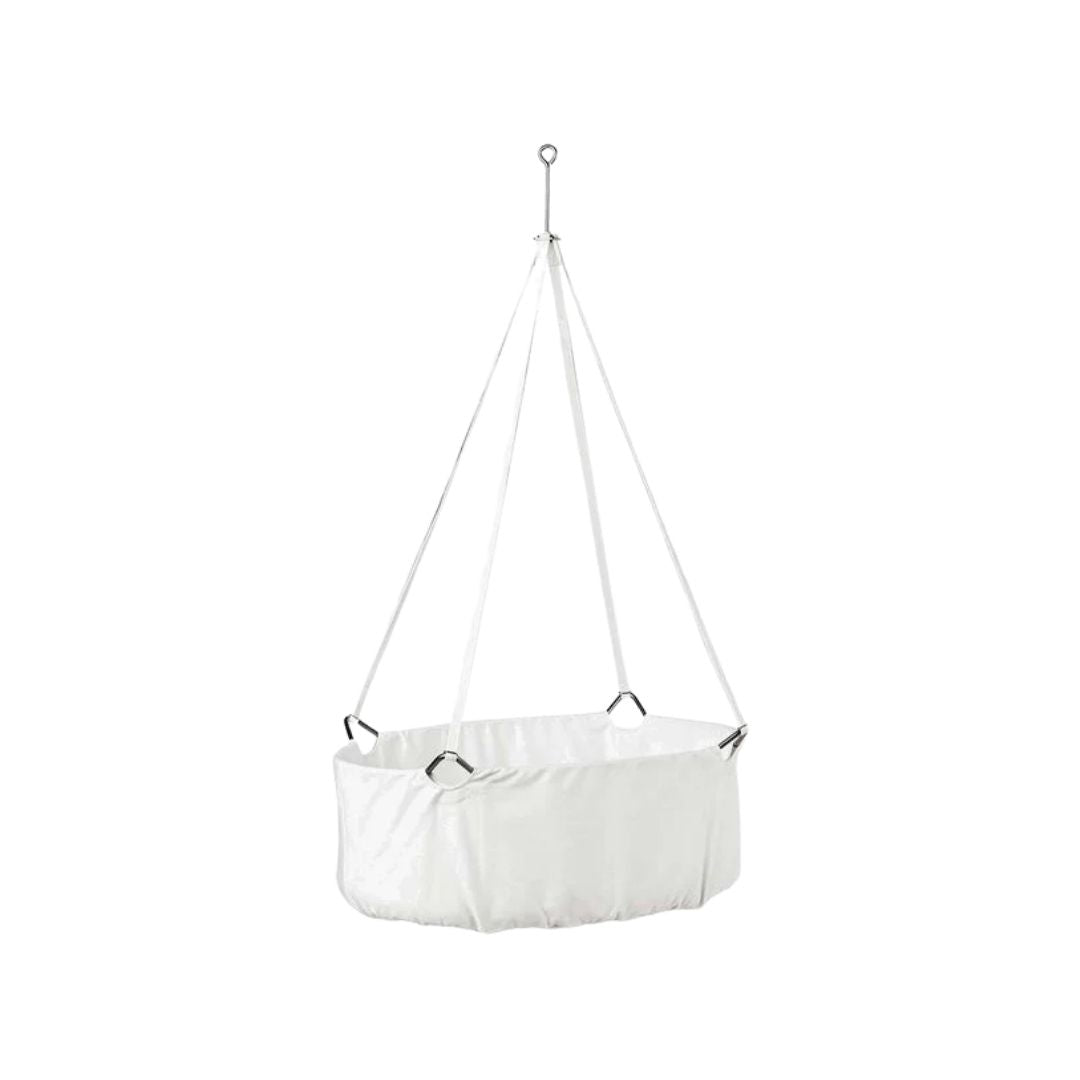 Leander Classic vugge m. Madras - Hvid