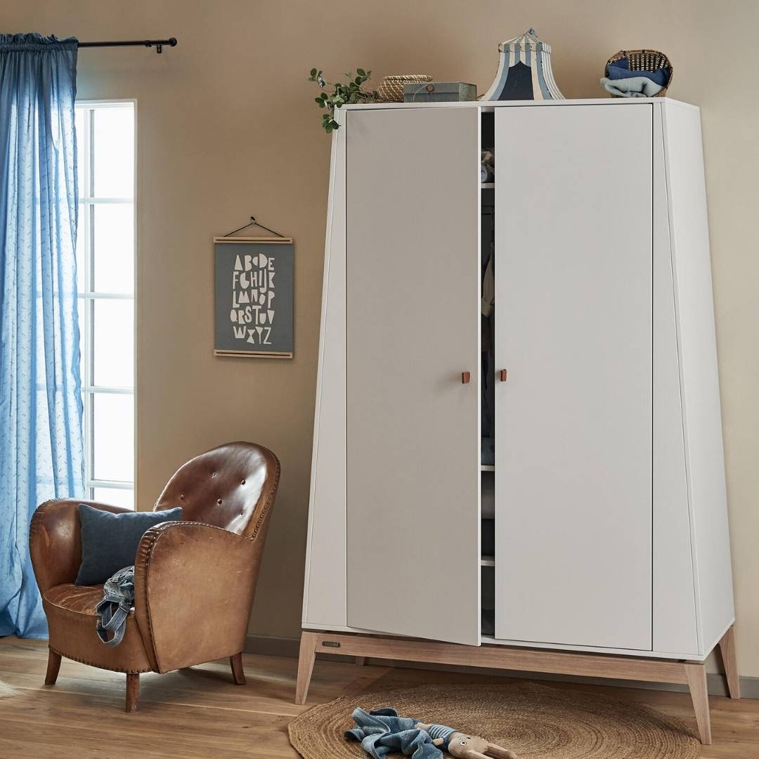 Leander Luna Garderobeskab stor - Hvid