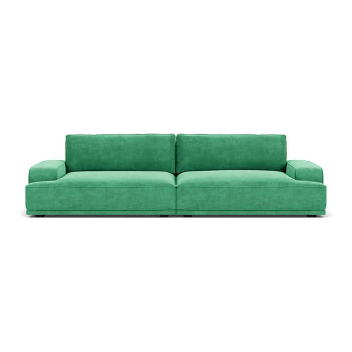 Leonora 3,5 Personers Sofa - Moss Grass Green