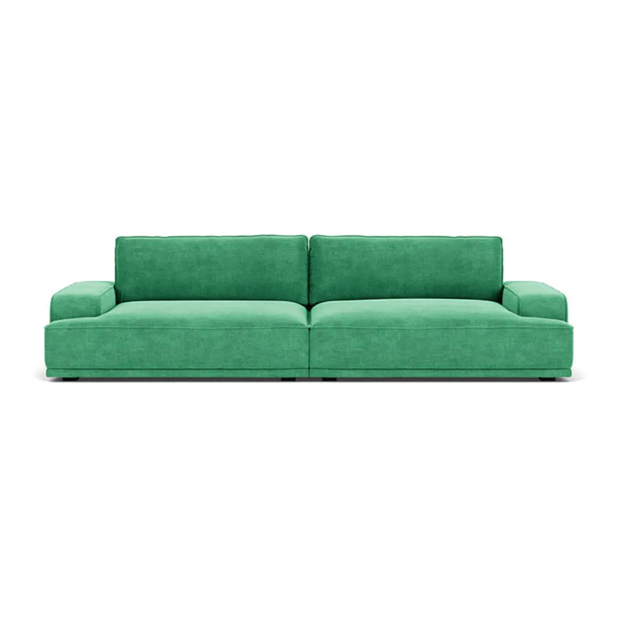 Leonora 3,5 Personers Sofa - Moss Grass Green