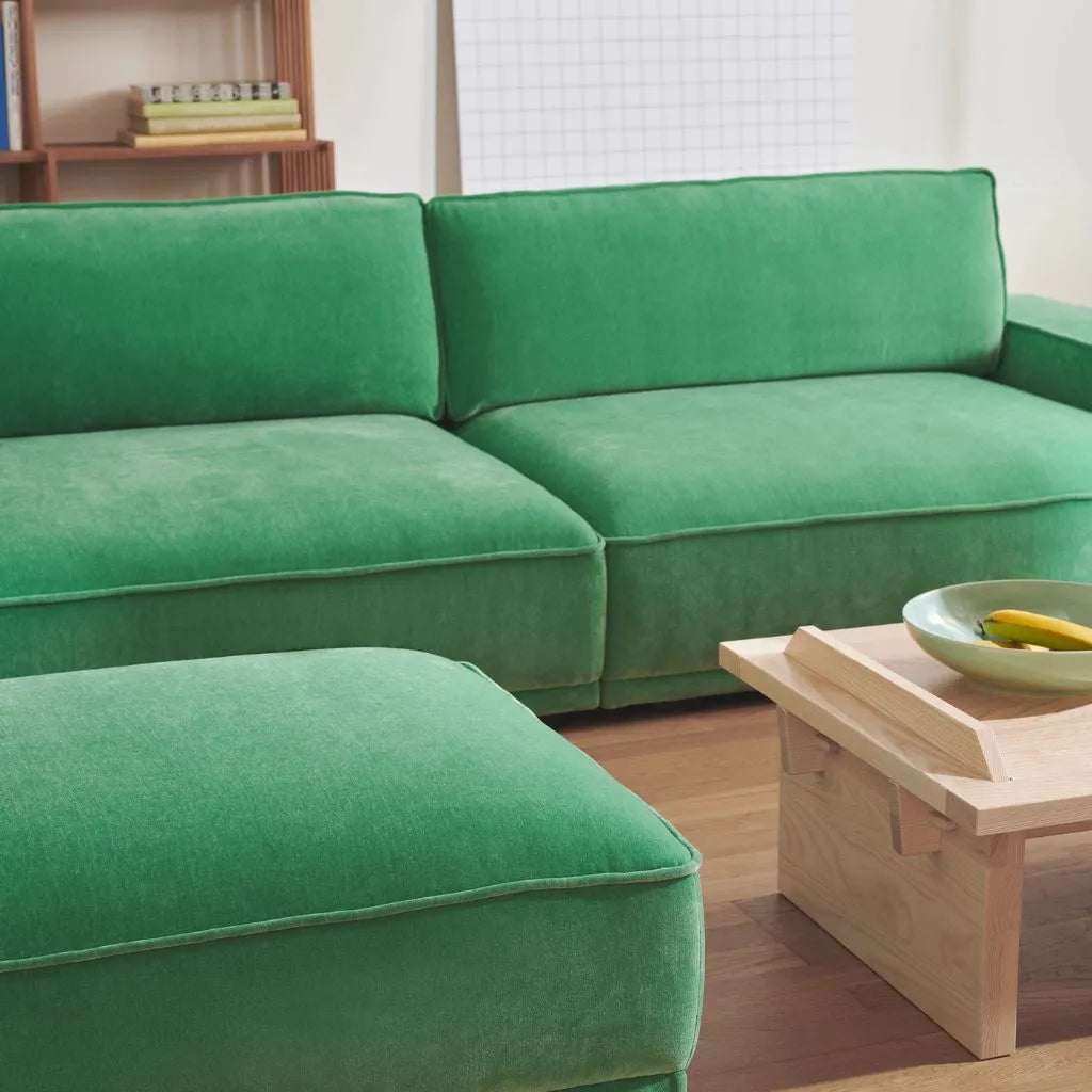Leonora 3,5 Personers Sofa - Moss Grass Green