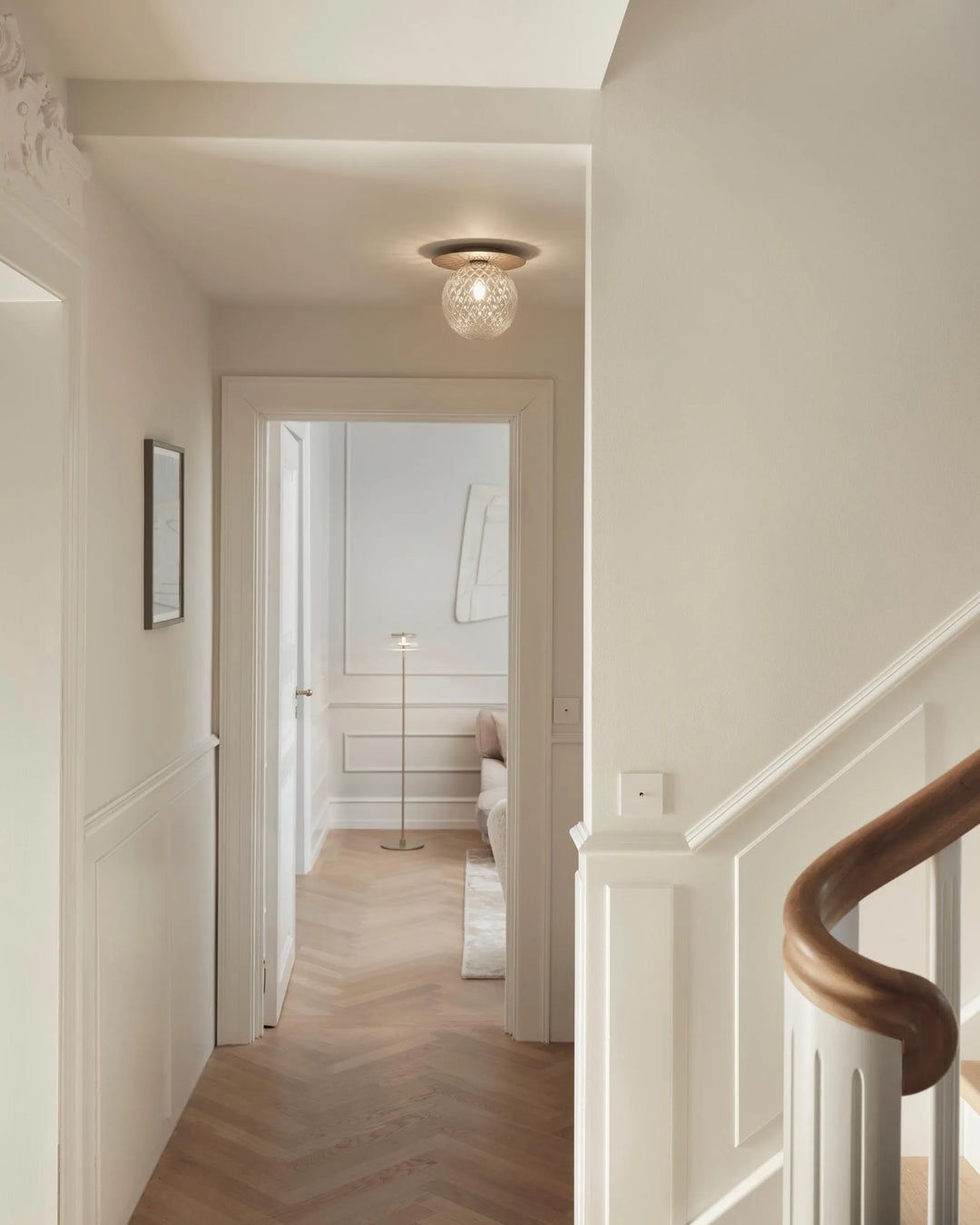 Nuura Liila 1 Large Væg / Loftlampe, Nordic gold / Optic clear