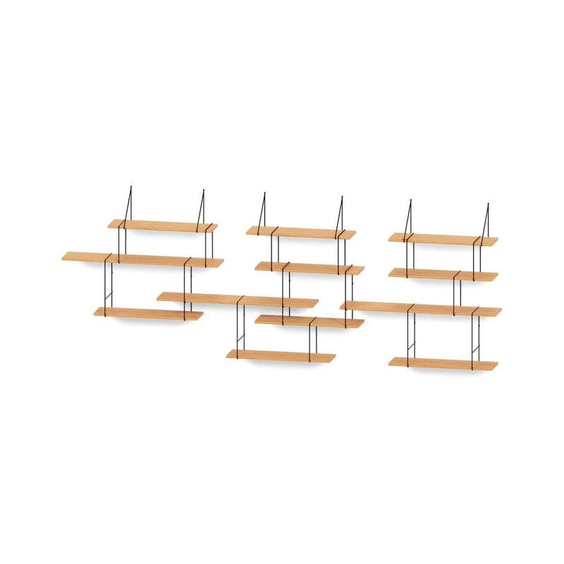 Studio Hausen Link Shelf set TRIO Beech / Black