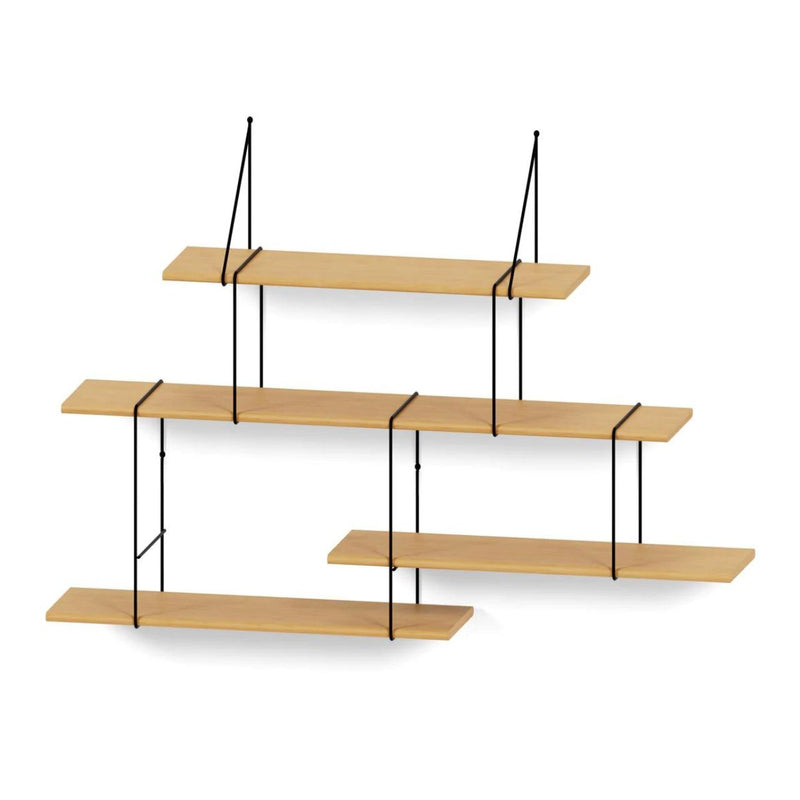 Studio Hausen Link Shelf set 2 Oak / Black