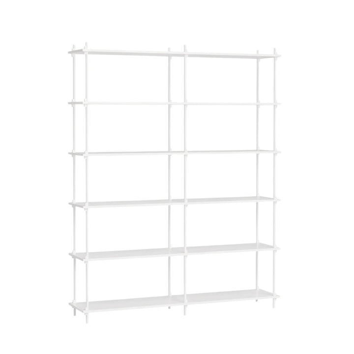 MOEBE Regalsystem H200 x B162 – Weiß