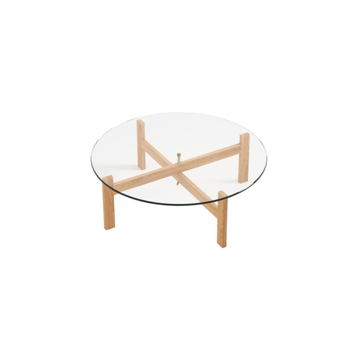 MOEBE Round Coffee Table Couchtisch, 88 cm, Eiche (FSC 100 %)
