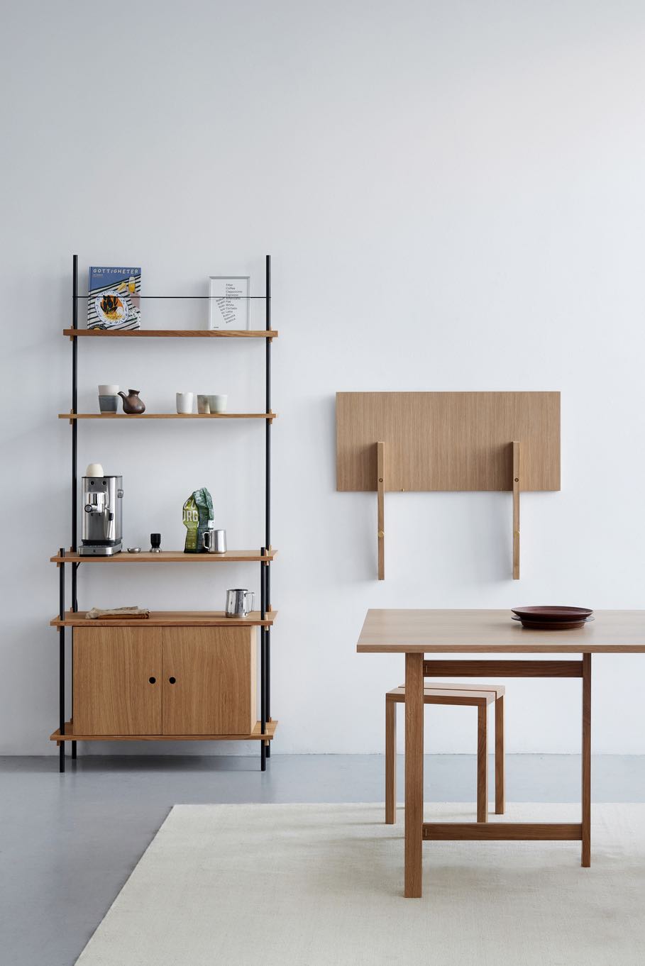 MOEBE Rechteckiger Esstisch, 160 x 90 cm, Eiche