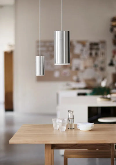 MOEBE Tube Pendant Small - Brushed Aluminium