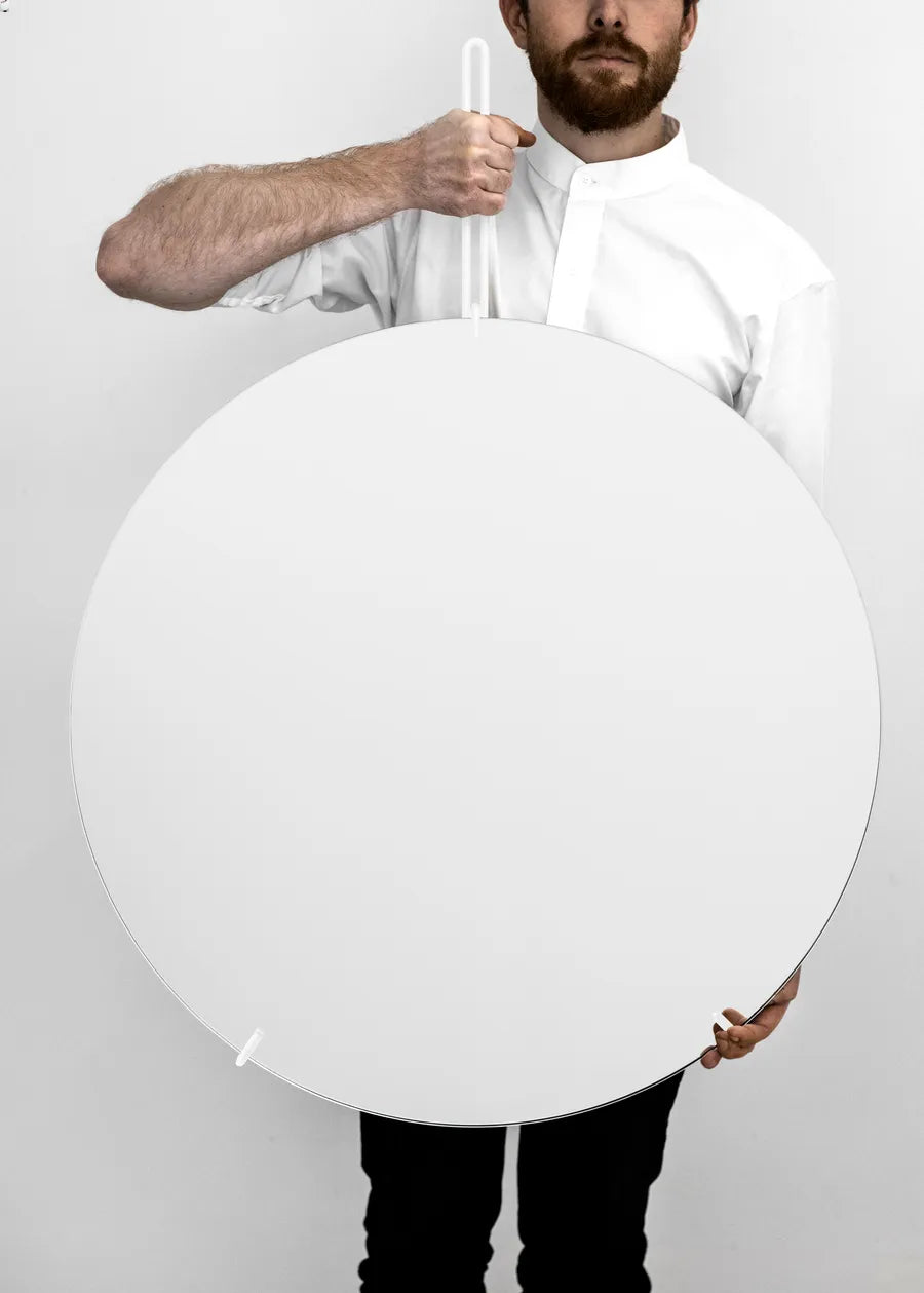 MOEBE Wall Mirror Spejl Ø70 Hvid