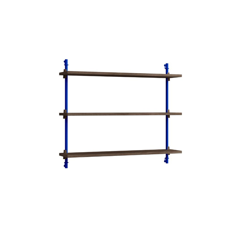 MOEBE Wall Shelving Vægreol 65.1 - Røget eg / Deep Blue