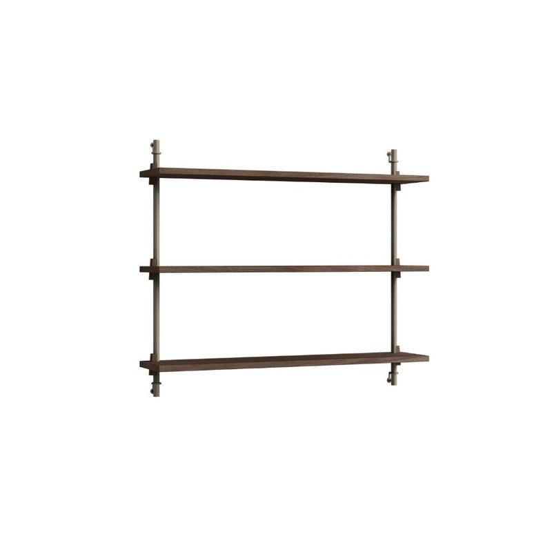 MOEBE Wall Shelving Vægreol 65.1 - Røget eg / Warm Grey