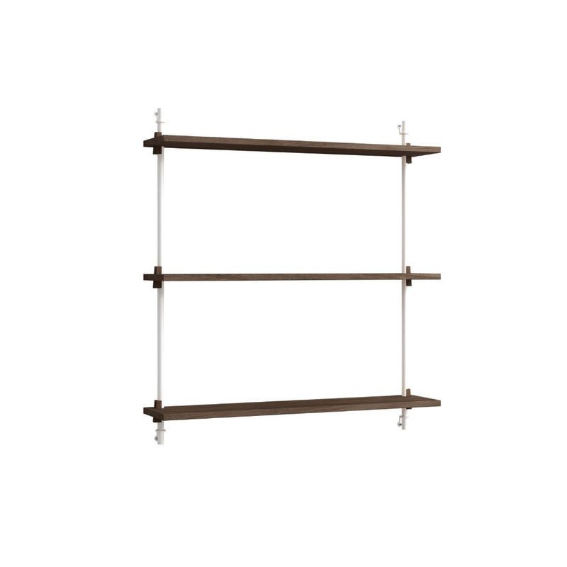 MOEBE Wall Shelving Vægreol 85.1 - Røget eg / Hvid