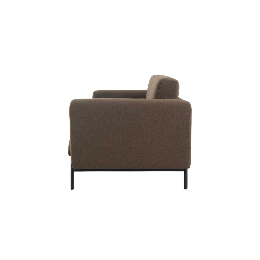 Maggie 2-Personen-Sofa - Velour Lux Moosgrün