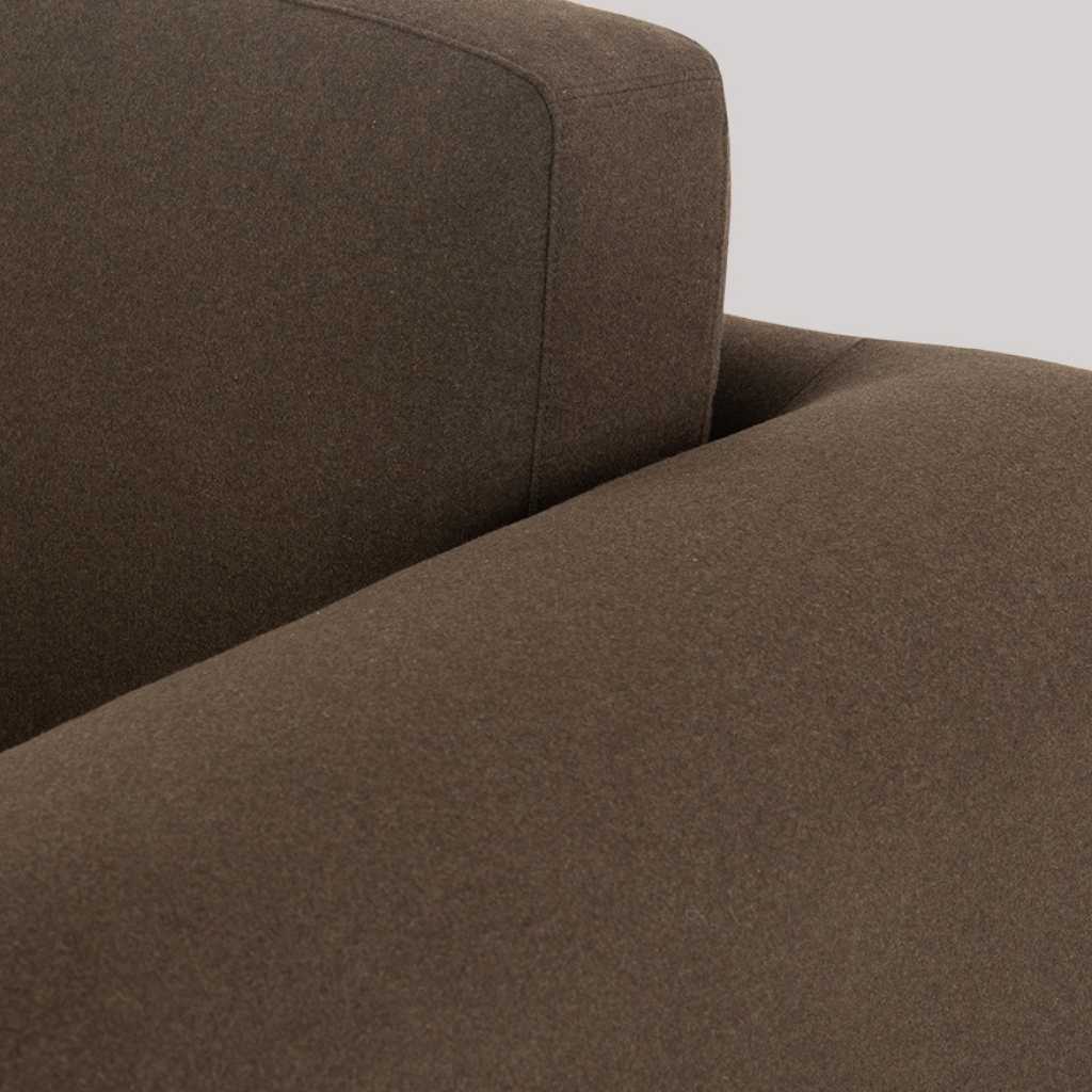 Maggie 2-Personen-Sofa - Velour Lux Moosgrün