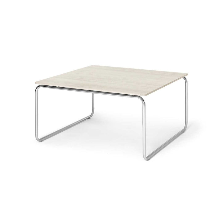 Marlon Sofabord 70 x 70 - Sand Stone / Chrome