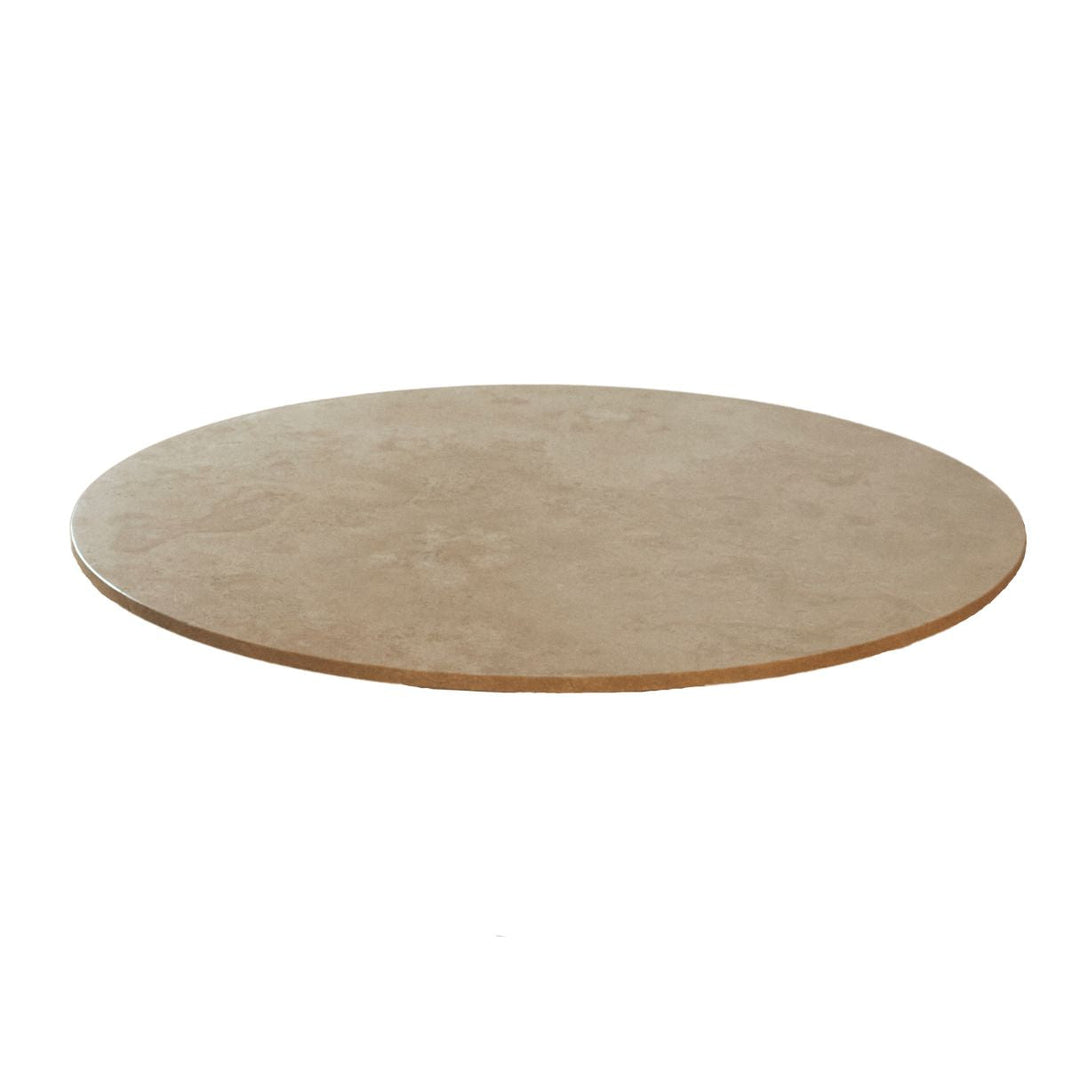 MarmoMarmo Bordplade Ø120, Travertine Marmor (Poleret)