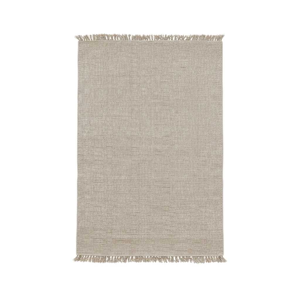 Massimo Handloomed Gulvtæppe 120x180, Mørk Beige