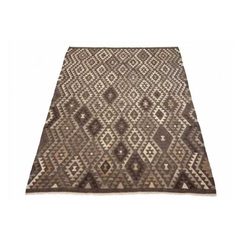 Massimo Natural Kelim Gulvtæppe 150 x 200, Brown/Beige