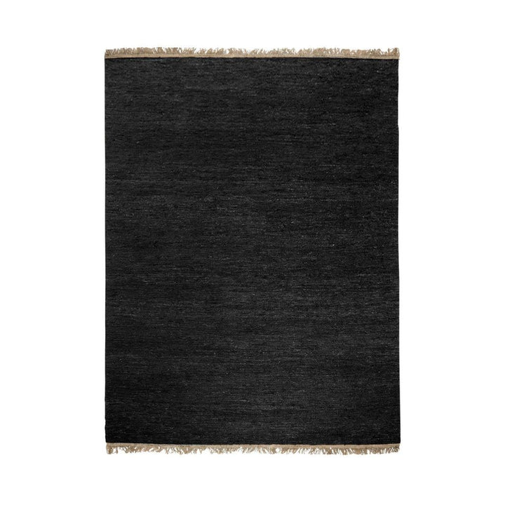 Massimo Sumace Gulvtæppe med Frynser 200x380, Black