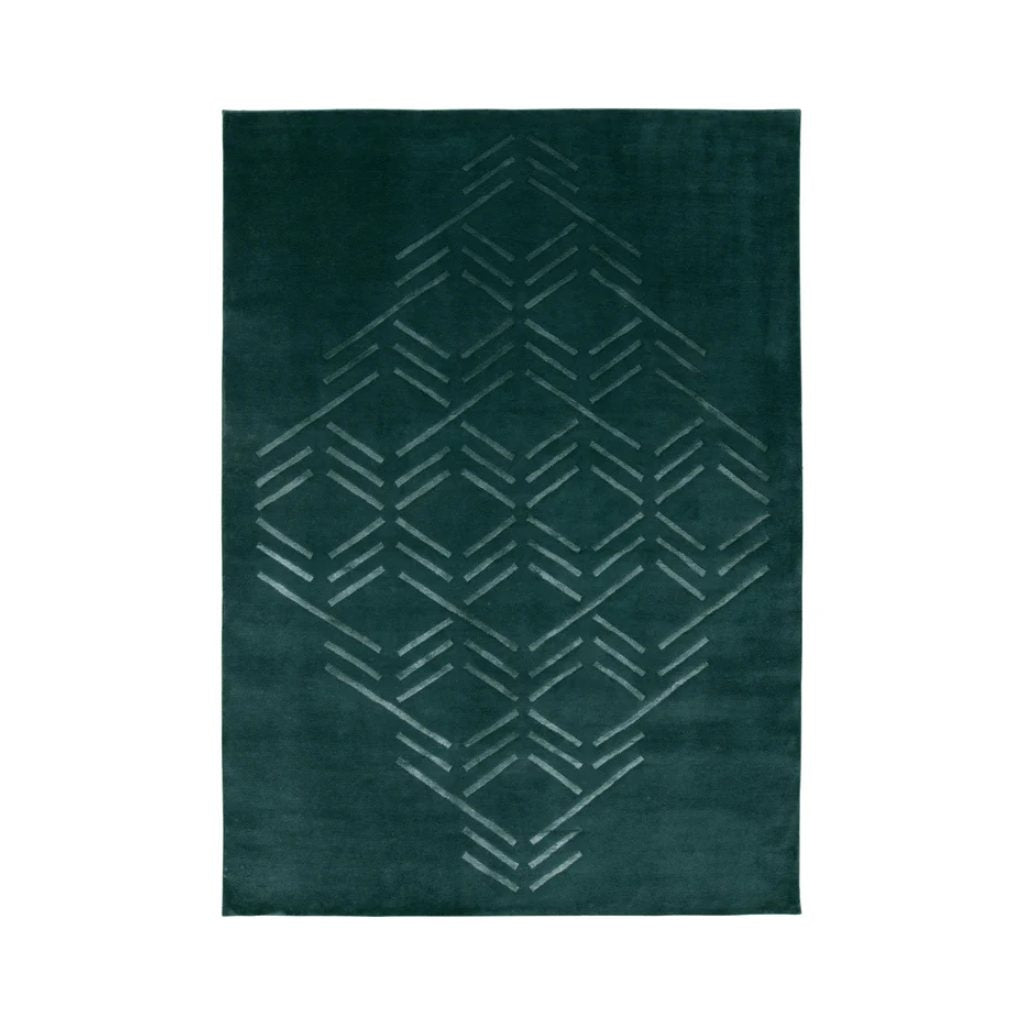 Linie Design Matches Gulvtæppe 140x200, Petrol