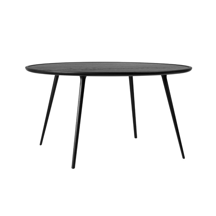 Mater Accent Spisebord Ø140, Sortbejdset Eg
