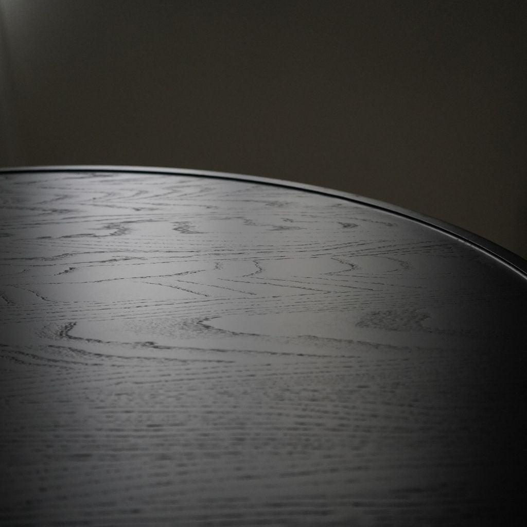 Mater Accent Spisebord Ø140, Sortbejdset Eg