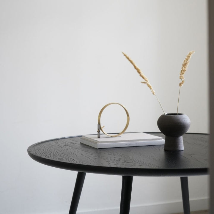 Mater Accent Spisebord Ø140, Sortbejdset Eg