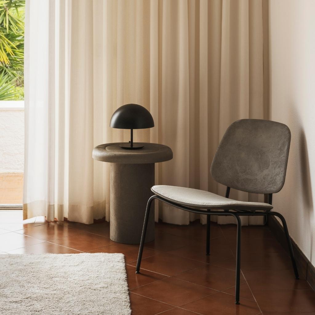 Mater Dome Bordlampe, Sort