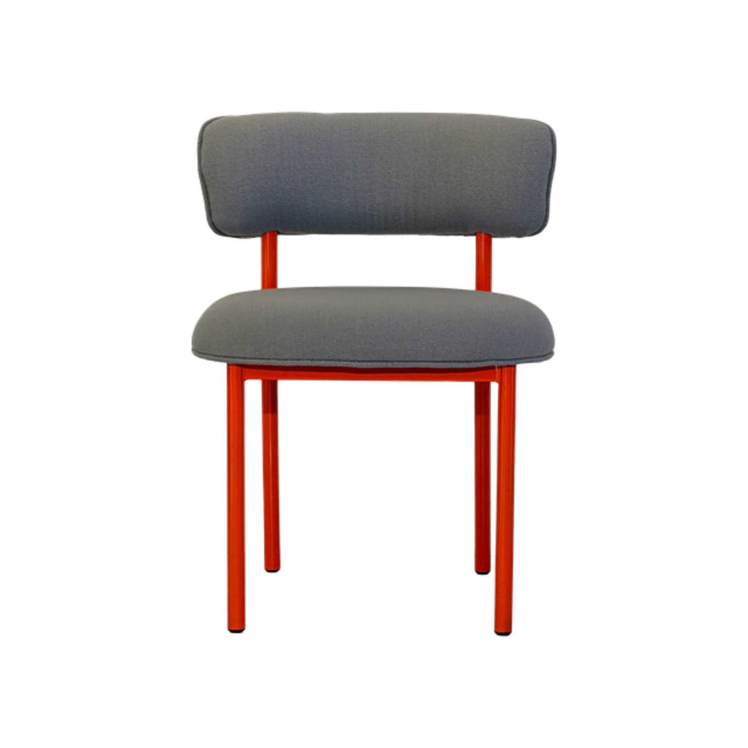 Møbel Copenhagen FONT Esszimmerstuhl - Grau/Orange Gestell