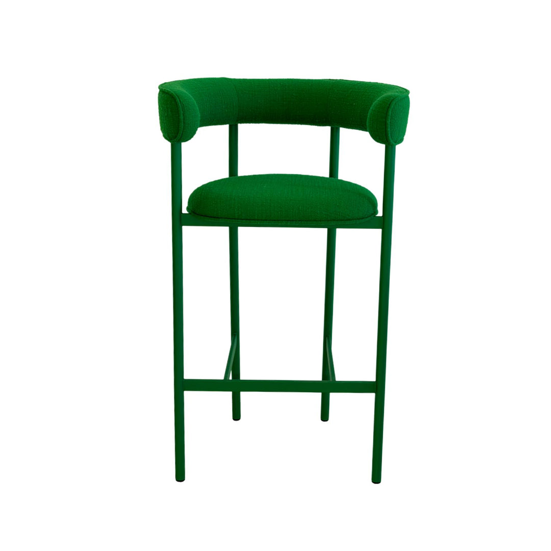 Møbel Copenhagen Font Barstol m. armlæn H75 - Grøn/Grøn